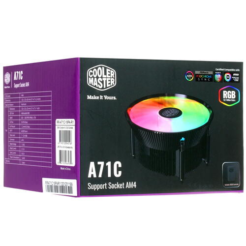 Купить Кулер для процессора Cooler Master A71C  1619259. Характеристики, отзывы и цены в Донецке