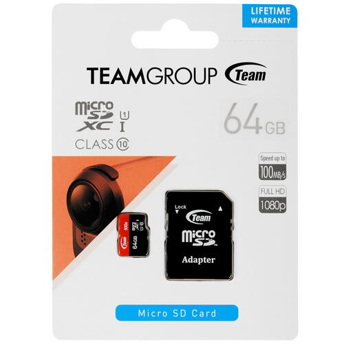 Купить Карта памяти TEAMGROUP Micro microSDXC 64 ГБ [TUSDX64GUHS03]  5006885. Характеристики, отзывы и цены в Донецке