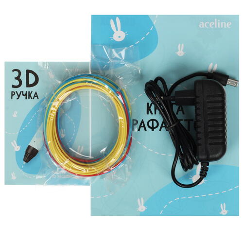 Купить Набор для творчества с 3D-ручкой Aceline P11 Rabbit  голубой  5403478. Характеристики, отзывы и цены в Донецке