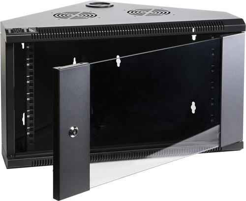 Купить Шкаф коммутационный Lanmaster TWT-CBWTG-9U-6x4-BK  9297433. Характеристики, отзывы и цены в Донецке