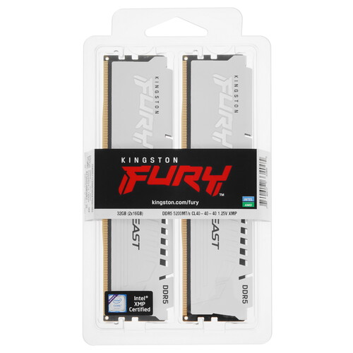 Купить Оперативная память Kingston FURY Beast White  5406615. Характеристики, отзывы и цены в Донецке