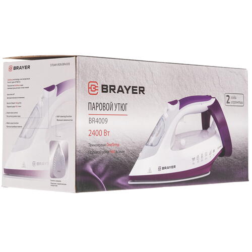 Купить Утюг BRAYER BR4009 белый  9983936. Характеристики, отзывы и цены в Донецке