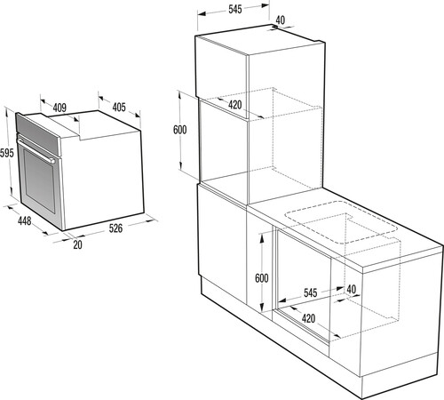 Купить Электрический духовой шкаф Gorenje BO4535E03BG черный  9291468. Характеристики, отзывы и цены в Донецке