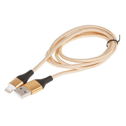 Купить Кабель круглый JETACCESS Lightning 8-pin - USB 2.0 Type-A золотистый 1 м  5617832. Характеристики, отзывы и цены в Донецке