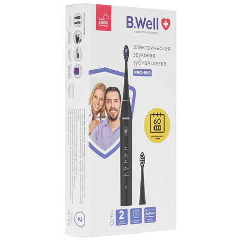 Купить Электрическая зубная щетка B.Well PRO-850 черный  9053771. Характеристики, отзывы и цены в Донецке