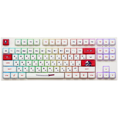 Купить Клавиатура проводная + беспроводная ARDOR GAMING Wakizashi [AG-ZD-87GT-XDA-HS-W]  5412186. Характеристики, отзывы и цены в Донецке
