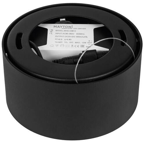 Купить Светильник потолочный Technical C032CL-12W4K-RD-B черный/черный  9143231. Характеристики, отзывы и цены в Донецке