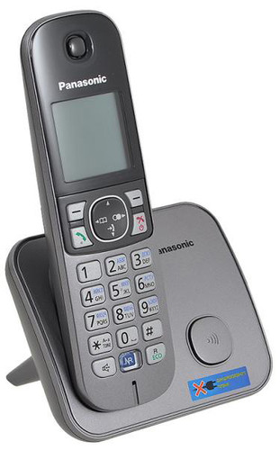 Купить Телефон беспроводной (DECT) Panasonic KX-TG6811RUM  0168971. Характеристики, отзывы и цены в Донецке