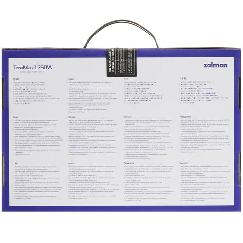 Купить Блок питания ZALMAN TeraMax II 750W  5431606. Характеристики, отзывы и цены в Донецке