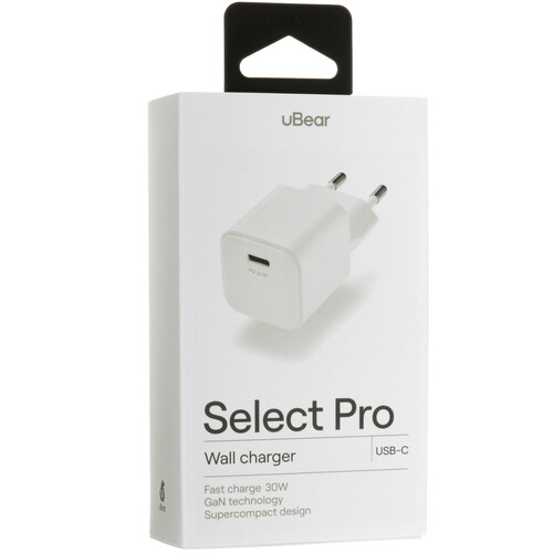Купить Сетевое зарядное устройство uBear Select Pro белый  5466107. Характеристики, отзывы и цены в Донецке
