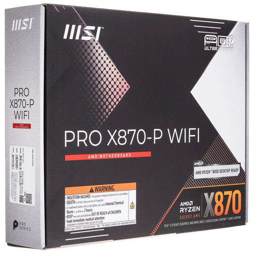 Купить Материнская плата MSI PRO X870-P WIFI  5493542. Характеристики, отзывы и цены в Донецке