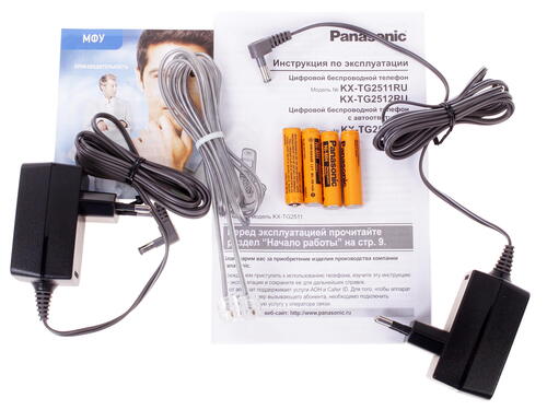 Купить Телефон беспроводной (DECT) Panasonic KX-TG2512RUN  0189378. Характеристики, отзывы и цены в Донецке