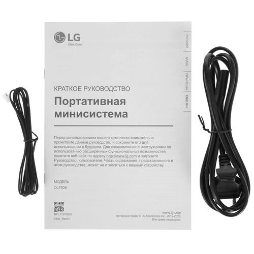 Купить Аудиосистема LG XBOOM OL75DK черный  4741195. Характеристики, отзывы и цены в Донецке