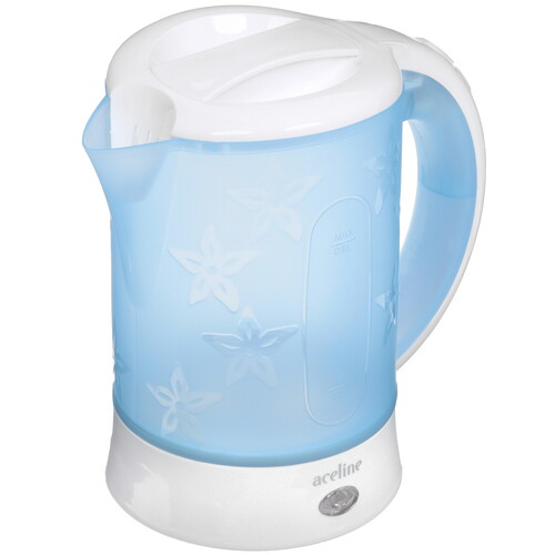 Купить Электрочайник Aceline EK-P600TRW голубой  9107088. Характеристики, отзывы и цены в Донецке