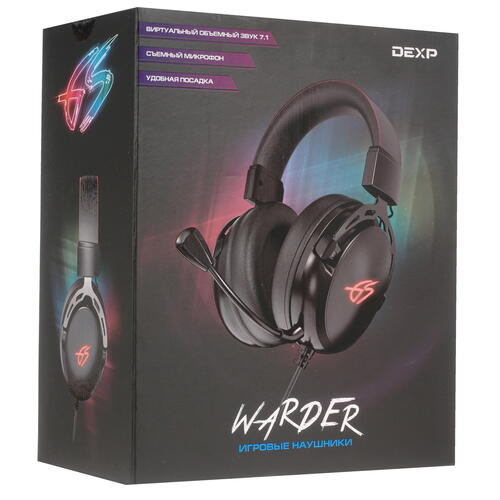 Купить Проводные наушники DEXP Warder черный  5016490. Характеристики, отзывы и цены в Донецке