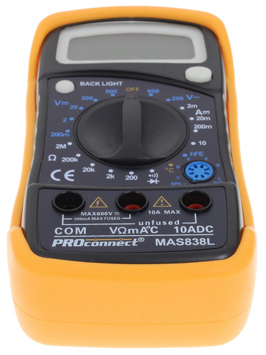 Купить Мультиметр Proconnect MAS838L  1128063. Характеристики, отзывы и цены в Донецке