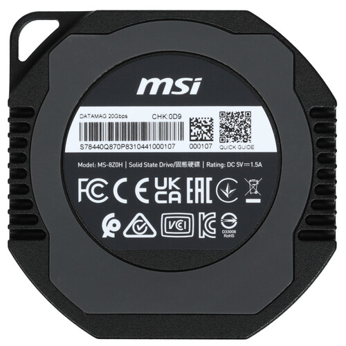 Купить 2048 ГБ Внешний SSD MSI DATAMAG  5496126. Характеристики, отзывы и цены в Донецке