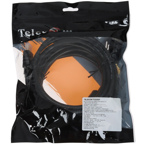 Купить Кабель  Telecom HDMI - HDMI, 5 м  5471418. Характеристики, отзывы и цены в Донецке