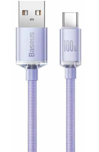 Купить Кабель круглый Baseus USB Type-C - USB 2.0 Type-A фиолетовый 1.2 м  9167058. Характеристики, отзывы и цены в Донецке
