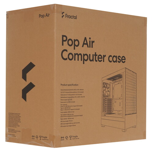 Купить Корпус Fractal Design Pop Air RGB White  9907674. Характеристики, отзывы и цены в Донецке