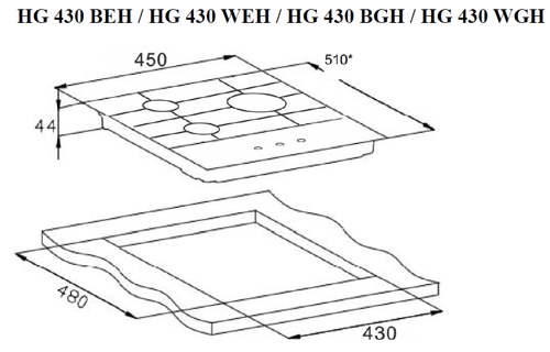 Купить Газовая варочная поверхность Weissgauff HG 430 WGH  9956647. Характеристики, отзывы и цены в Донецке