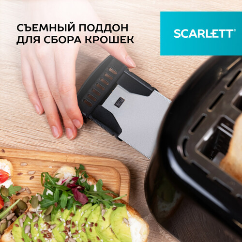 Купить Тостер SCARLETT SC-TM11069 черный  9240125. Характеристики, отзывы и цены в Донецке