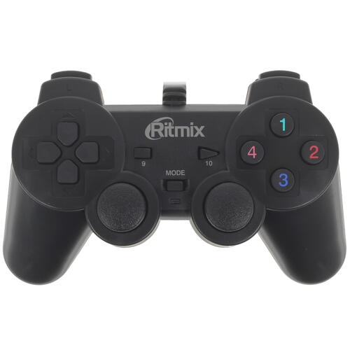 Купить Геймпад проводной Ritmix GP-005 черный  1243253. Характеристики, отзывы и цены в Донецке