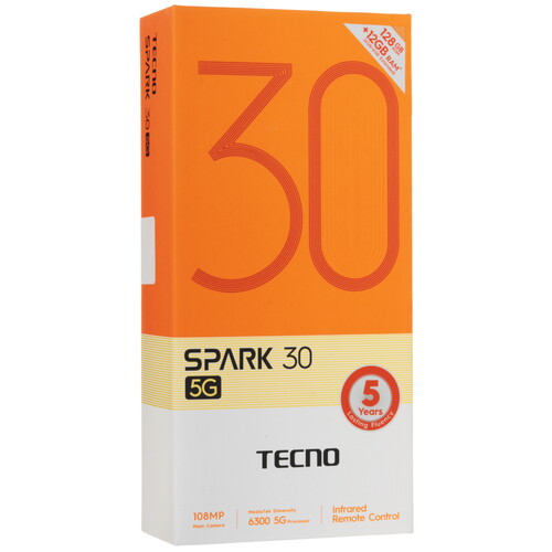 Купить 6.67" Смартфон Tecno SPARK 30 5G 128 ГБ белый  5482714. Характеристики, отзывы и цены в Донецке