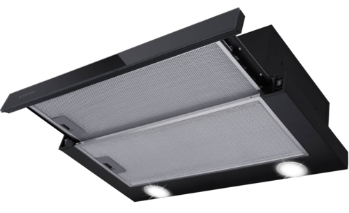 Купить Вытяжка телескопическая Meferi SLIDEBOX60BK GLASS ULTRA черный/черный  9202542. Характеристики, отзывы и цены в Донецке