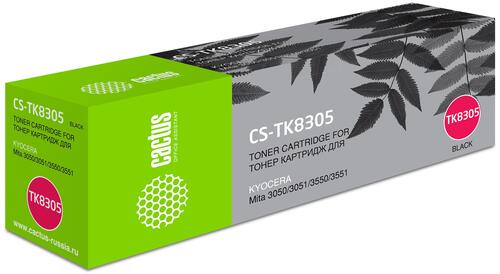 Купить Тонер-картридж лазерный Cactus CS-TK8305 черный, с чипом  8159129. Характеристики, отзывы и цены в Донецке