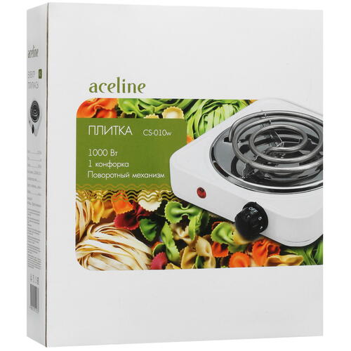 Купить Плита компактная электрическая Aceline CS-010w белый  5035196. Характеристики, отзывы и цены в Донецке