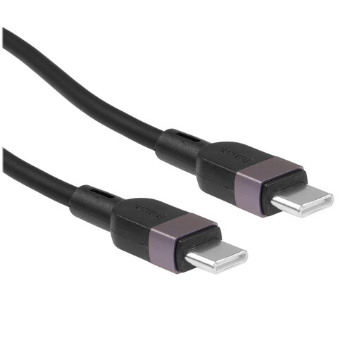 Купить Кабель круглый Hoco USB Type-C - USB Type-C черный 1 м  5603636. Характеристики, отзывы и цены в Донецке