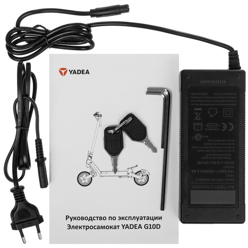 Купить Электросамокат Yadea G10D серый  5648525. Характеристики, отзывы и цены в Донецке