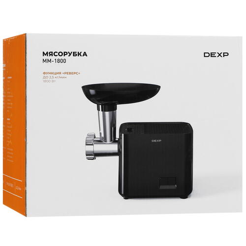 Купить Мясорубка электрическая DEXP MM-1800 черный  5421975. Характеристики, отзывы и цены в Донецке