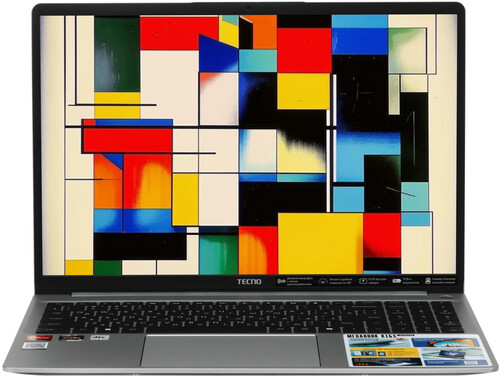 Купить 16" Ноутбук Tecno Megabook K16SDA серый  5619272. Характеристики, отзывы и цены в Донецке
