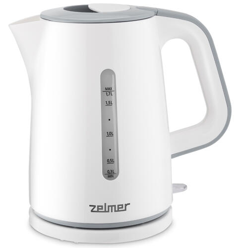 Купить Электрочайник Zelmer ZCK7620S WHITE серый  9113697. Характеристики, отзывы и цены в Донецке