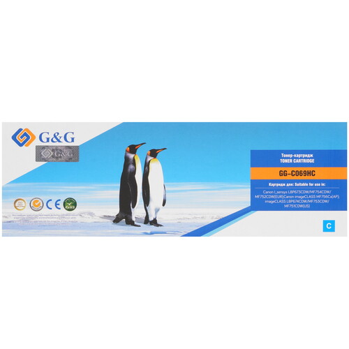 Купить Картридж лазерный G&G GG-C069HC голубой  9154092. Характеристики, отзывы и цены в Донецке