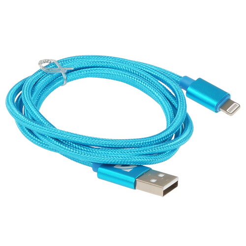 Купить Кабель круглый Defender Lightning 8-pin - USB 2.0 Type-A голубой 1 м  5479422. Характеристики, отзывы и цены в Донецке