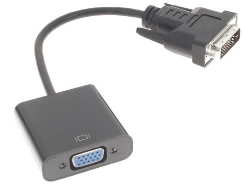 Купить Переходник однонаправленный FinePower DVI-D - VGA, 0.2 м  1203159. Характеристики, отзывы и цены в Донецке