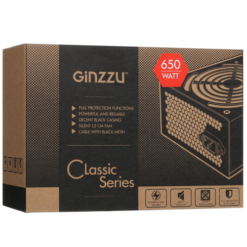 Купить Блок питания GiNZZU CB650  8136851. Характеристики, отзывы и цены в Донецке