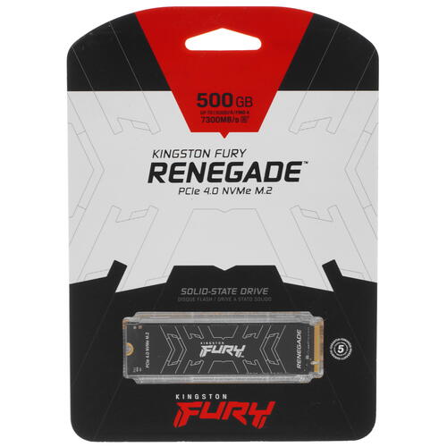 Купить 500 ГБ M.2 NVMe накопитель Kingston FURY Renegade [SFYRS/500G]  5055499. Характеристики, отзывы и цены в Донецке