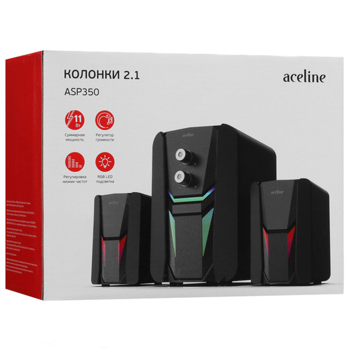 Купить Колонки Aceline ASP350 черный  5417157. Характеристики, отзывы и цены в Донецке