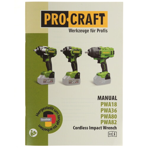 Купить Гайковерт Procraft PWA18   , Без ЗУ, Без АКБ  9277902. Характеристики, отзывы и цены в Донецке