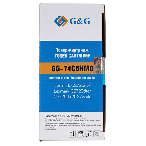 Купить Картридж лазерный G&G GG-74C5HM0 пурпурный  9146344. Характеристики, отзывы и цены в Донецке
