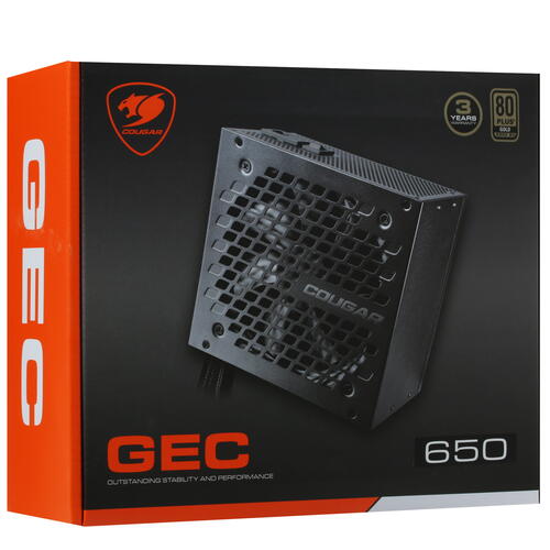 Купить Блок питания Cougar GEC 650  4851661. Характеристики, отзывы и цены в Донецке
