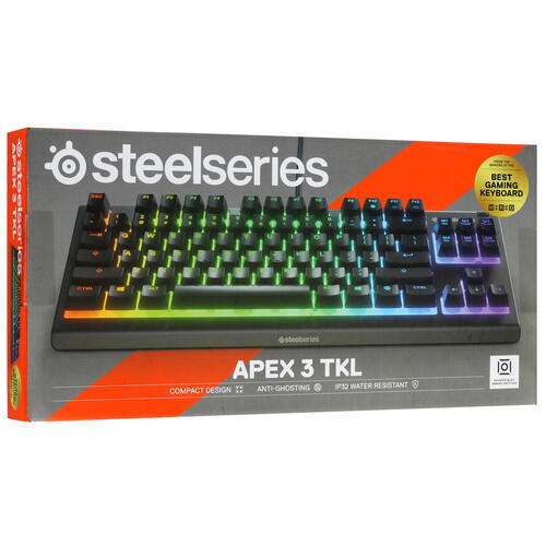 Купить Клавиатура  проводная SteelSeries Apex 3 TKL  5408763. Характеристики, отзывы и цены в Донецке