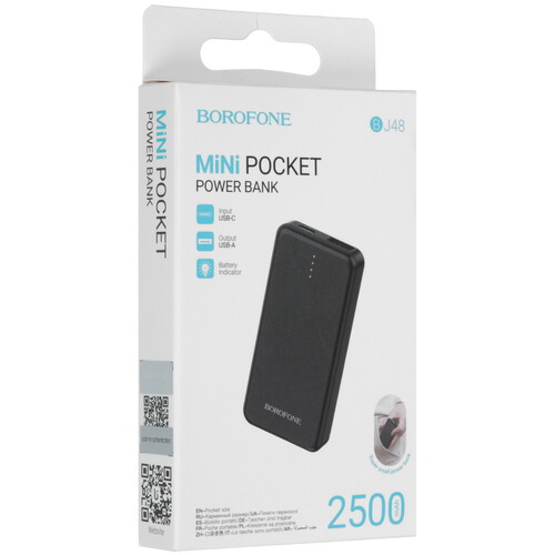 Купить Портативный аккумулятор Borofone BJ48 черный  5456242. Характеристики, отзывы и цены в Донецке