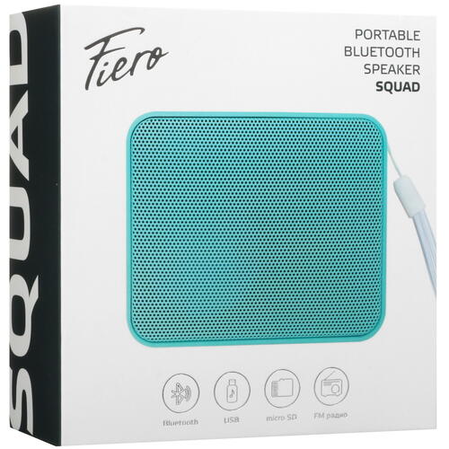 Купить Портативная колонка Fiero Squad P160, голубой  5416934. Характеристики, отзывы и цены в Донецке
