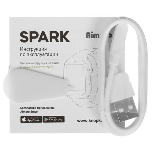 Купить Детские часы Кнопка Жизни Aimoto Spark 4G серый  5425913. Характеристики, отзывы и цены в Донецке