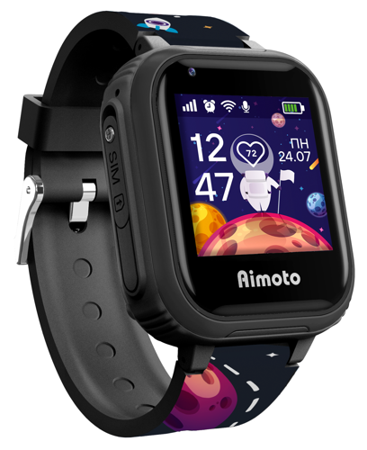 Купить Детские часы Кнопка Жизни Aimoto Pro черный  5080826. Характеристики, отзывы и цены в Донецке